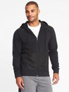 Old Navy Mens Go-warm Fusion Zip Hoodie For Men Black Size M