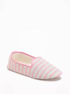 Old Navy Patterned Smoking Slippers For Women - Pink Stripe