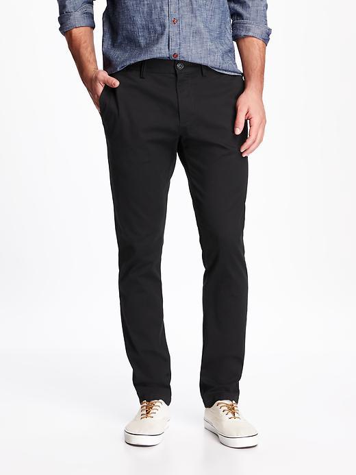 Old Navy Ultimate Skinny Khakis For Men - Black