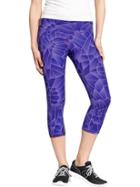 Old Navy Womens Active Printed Compression Capris 20&quot; - Greedy Grape