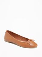 Old Navy Classic Ballet Flat For Women - Cognac Brown