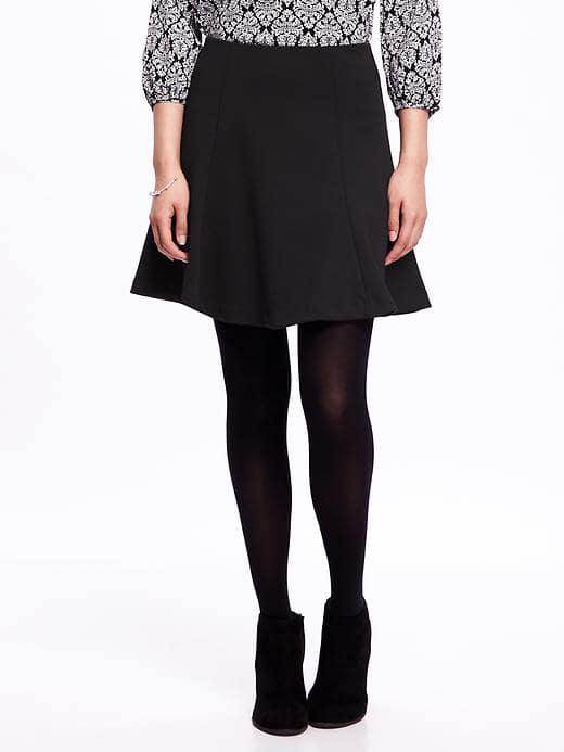 Old Navy Ponte Knit Skater Skirt For Women - Black