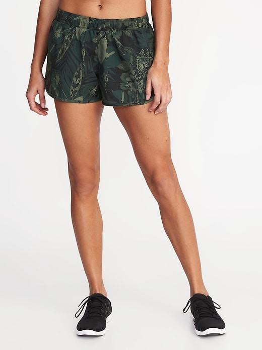 Old Navy Womens Semi-fitted Run Shorts For Women Camo Size S