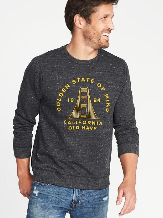 Old Navy Mens Classic Graphic Sweatshirt For Men Blackjack Size Xl