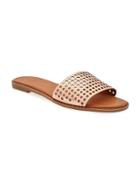 Old Navy Perforated Faux Leather Sandals For Women - Rose Gold