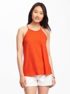 Old Navy Relaxed High Neck Y Back Tank For Women - Hot Tamale