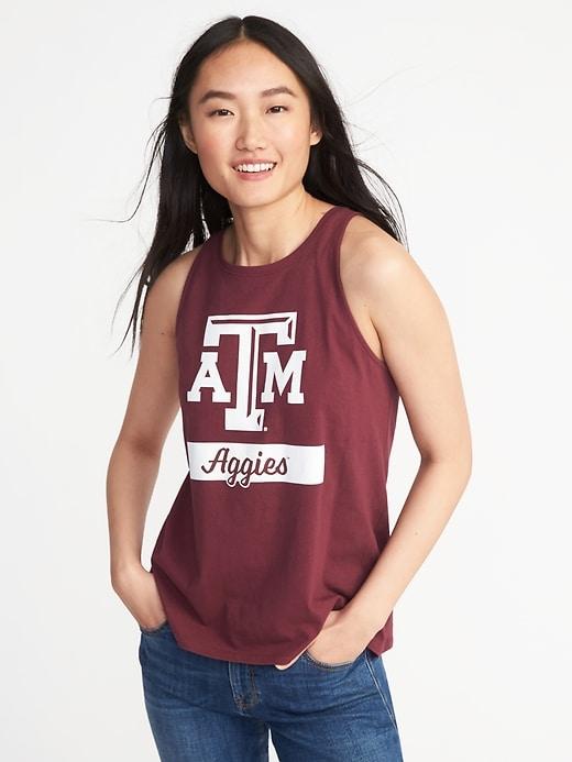 Old Navy Womens College-team Graphic High-neck Tank For Women Texas A&m Size S