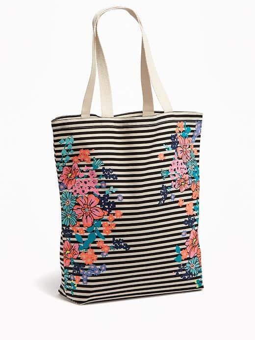 Old Navy Canvas Tote - Mixed Floral