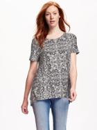 Old Navy Swing Tee For Women - Carbon Print