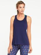 Old Navy Go Dry Ultra Light Racerback Tank For Women - Night Cruise
