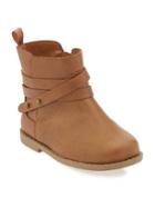 Old Navy Faux Leather Double Strap Boots - Tan