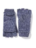 Old Navy Honeycomb Knit Convertible Gloves For Women - Blue Marl