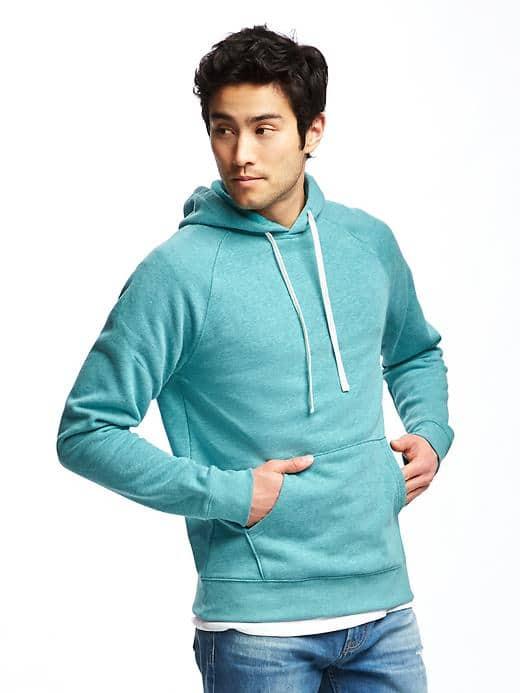 Old Navy Classic Fleece Pullover Hoodie For Men - Emerging Emerald