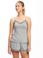 Old Navy Lace Trim Sleep Cami For Women - Heather Gray