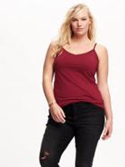 Old Navy Fitted Plus Size Cami Size 1x Plus - Red Velvet