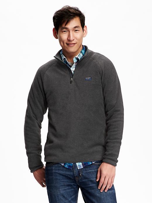 Old Navy Mock Neck Performance Fleece Pullover Size Xxxl Big - Heather Grey