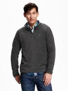 Old Navy Mock Neck Performance Fleece Pullover Size Xxxl Big - Heather Grey