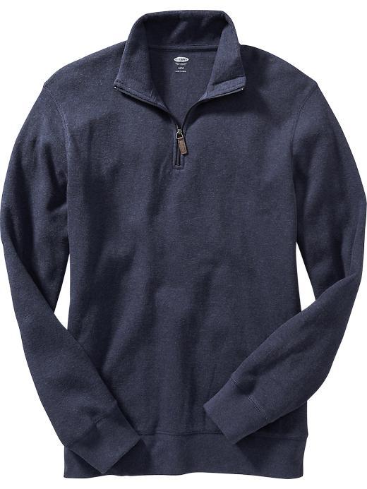 Old Navy Mens Rib Knit Zip Neck Pullovers Size Xxxl Big - Navy Heather