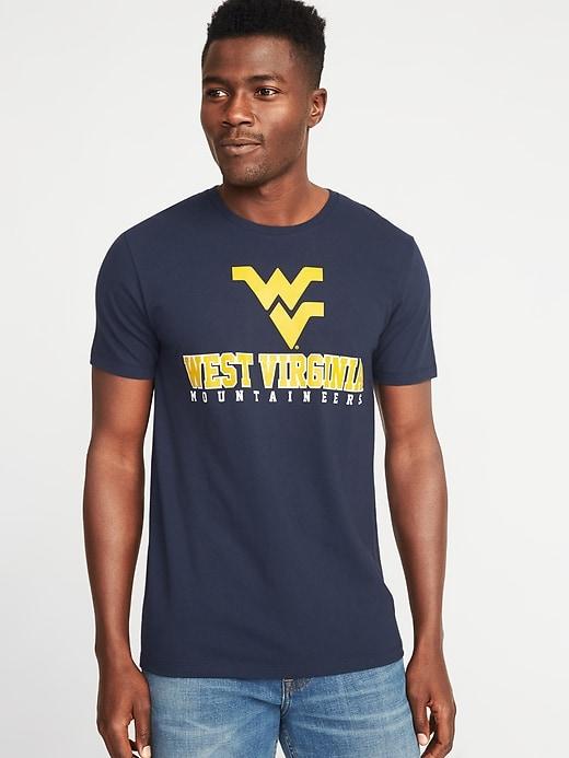 Old Navy Mens College Team Graphic Tee For Men West Virginia Univ. Size L