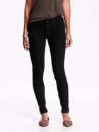 Old Navy Womens Mid Rise Super Skinny Jeans Size 10 Petite - Black