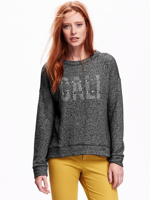 Old Navy Logo Crew Neck Sweatshirt Size L - Charcoal