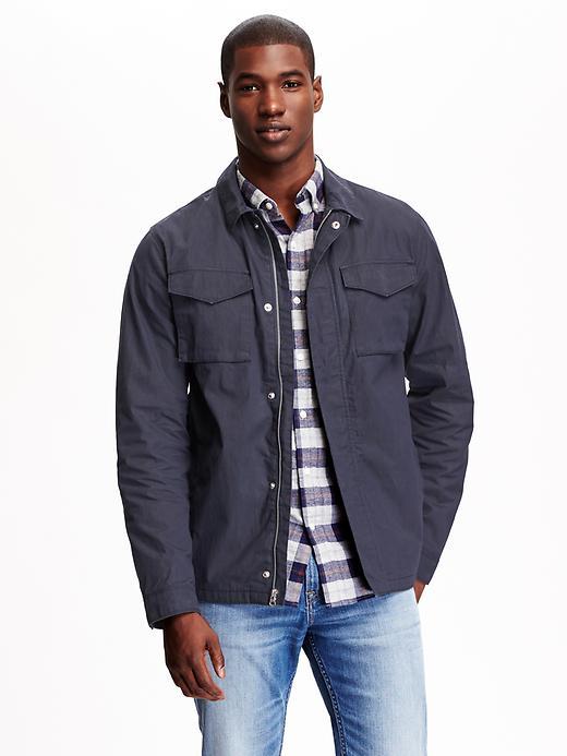 Old Navy Canvas Utility Jacket - Indigo
