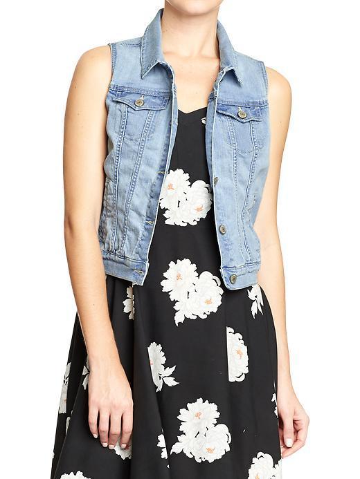 Old Navy Old Navy Womens Denim Vests - Light
