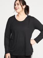 Lightweight Jersey Plus-size Pullover Hoodie