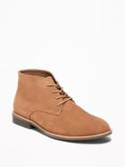 Old Navy Mens Sueded Lace-up Chukkas For Men Tan Size 10