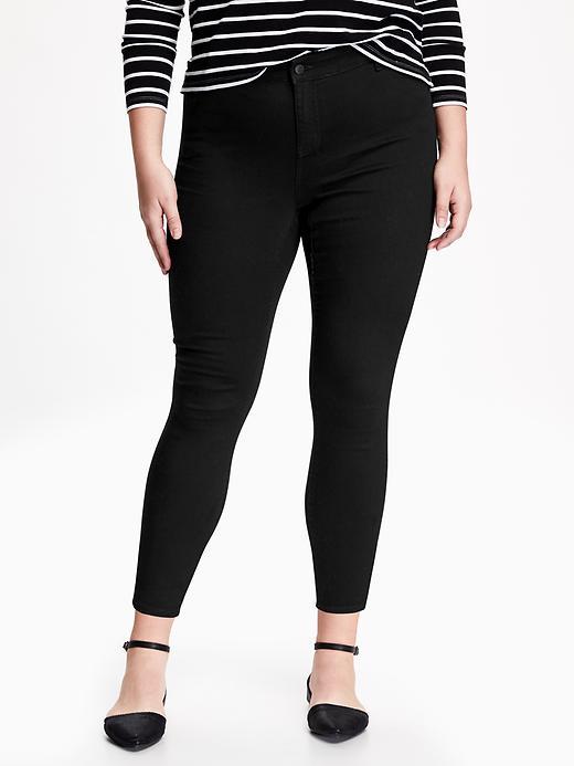 Old Navy Womens Plus Rockstar High Rise Jeans Size 16 Long Plus - Black Rinse