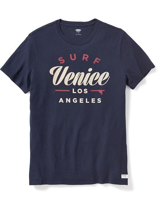 Old Navy Surf Venice Los Angeles Tee For Men - Ink Blue