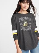 Old Navy Womens College-team Graphic Drop-shoulder Tee For Women University Of Oregon Size Xs