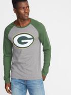 Old Navy Mens Nfl Graphic Raglan Tee For Men Packers Size Xxl