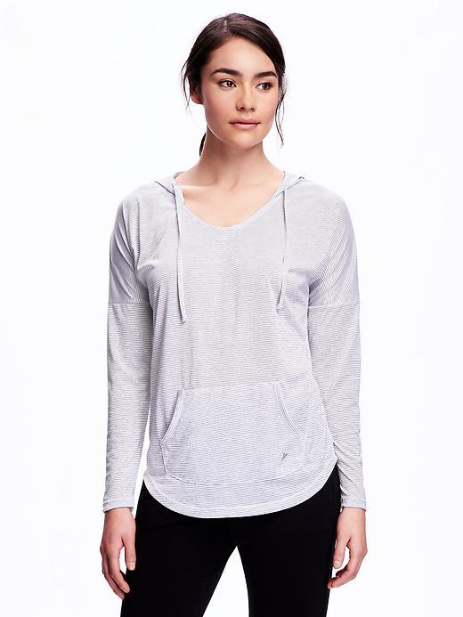 Old Navy Active Tunic Hoodie - Bright White