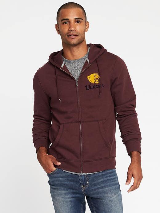 Old Navy Classic Full Zip Fleece Hoodie For Men - Wildcats