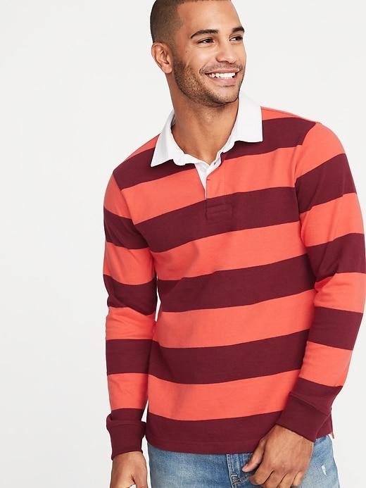 Bold-stripe Jersey Rugby For Men