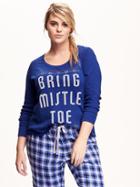 Old Navy Graphic Waffle Knit Plus Size Tee Size 1x Plus - Bluetiful