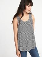 Old Navy Womens Luxe Swing Tank For Women Black/white Stripe Size Xxl