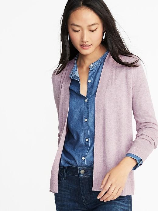 Old Navy Womens Short Open-front Sweater For Women Plum Tonic Size M