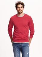 Old Navy Mens Crew Neck Sweater Size L - Heather Red