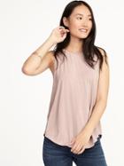 Old Navy Womens Luxe High-neck Swing Tank For Women Mauve Over Size M