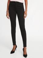Old Navy  High-rise Built-in Warm Rockstar Super Skinny Black Jeans For Women Black Size 2