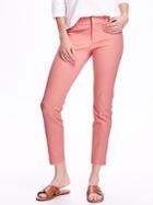 Old Navy Pixie Mid Rise Ankle Pants - Lifes A Peach