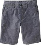 Mens Slim Fit Twill Shorts 9 1/2&quot; Size 29w - Chambray Blue