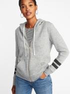 Old Navy Womens Relaxed Full-zip Hoodie For Women Medium Gray Heather Size S