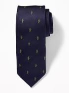 Old Navy Mens Printed Jacquard Tie For Men Cactus Size One Size