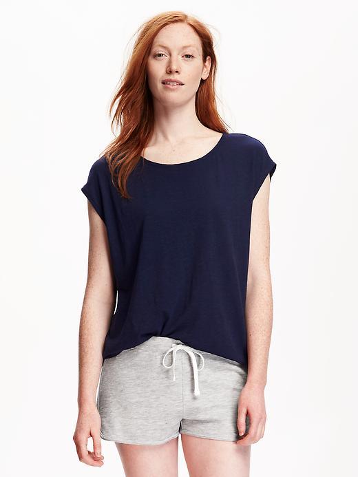 Old Navy Relaxed Dolman Crew Tee For Women - Lost At Sea Navy