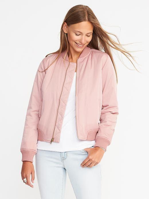Old Navy Bomber Jacket For Women - Sunset Rose