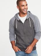 Color-blocked Piped-trim Zip Hoodie For Men