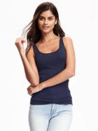 Old Navy Fitted Rib Knit Tank For Women - Lost At Sea Navy